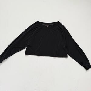 Victoria’s Secret Oversized Crop Long Sleeve Top, Size XS
